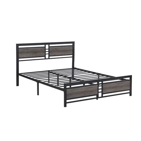 Levede Queen Bed Frame Metal Mattress Dark Grey-1864183189803765760
