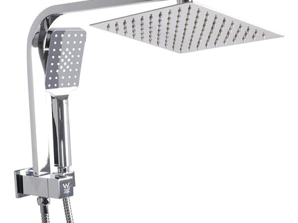 Shower Head High Pressure Set Rain Square Silver-1831592559231766528