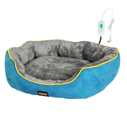 PaWz Electric Pet Heater Bed Heated S Blue Small-1973193656701685760