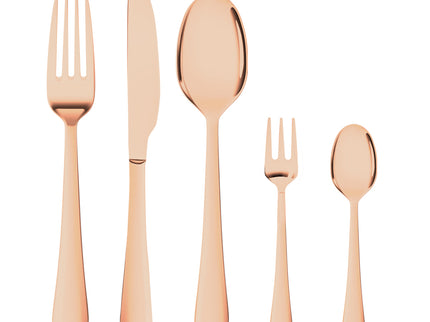Stainless Steel Cutlery Set Glossy Knife Rose Gold-1864184347452641280