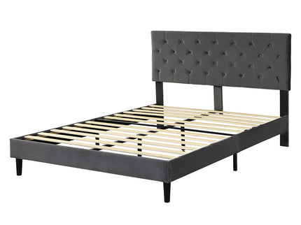 Levede Bed Frame Queen Size Mattress Grey-1910113210292375552