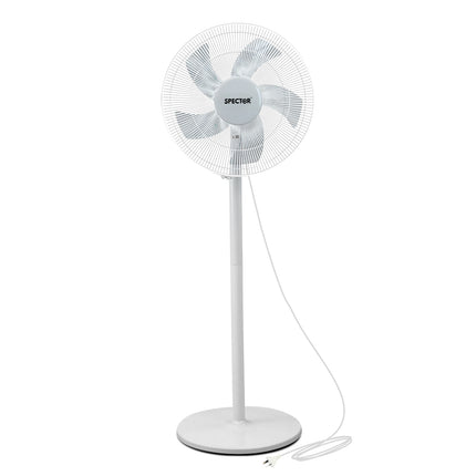 Spector Pedestal Floor Fan Portable White-1973193857692733440