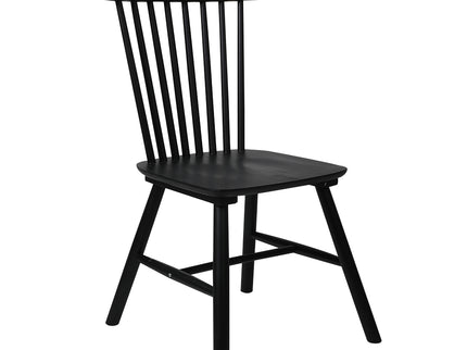 Levede 2x Dining Chairs Kitchen Winsor Black-1942353393091743744