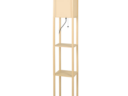 EMITTO Floor Lamp LED Storage Shelf Khaki-1864184394118467584
