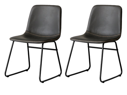 Levede 2x Dining Chairs Kitchen Table Black-1942353412062580736