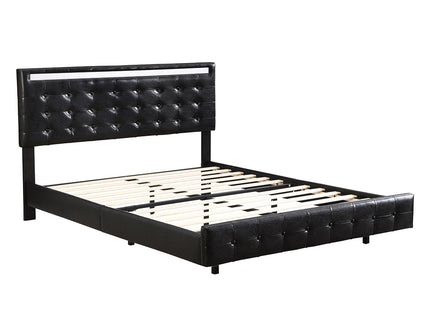 Levede  Floating Bed Frame Double with Headboard LED Lights Mattress Base-1910112198026465280
