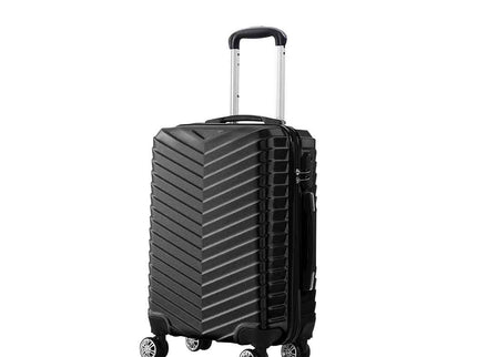 Slimbridge 20" Carry On Travel Luggage Black 20 inch-1864184359662260224