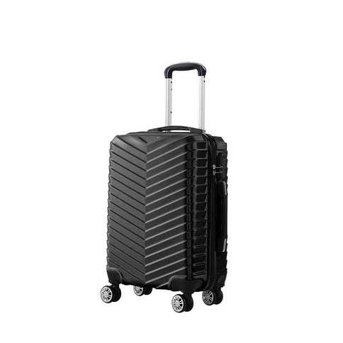 Slimbridge 20" Carry On Travel Luggage Black 20 inch-1864184359662260224