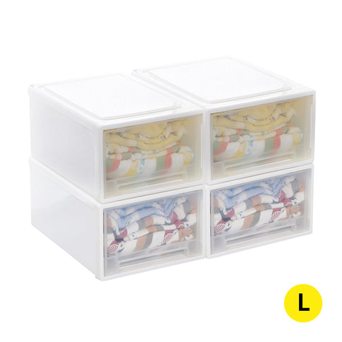 Storage Drawers Large Stackable Containers L 4PK-1864184611018510336