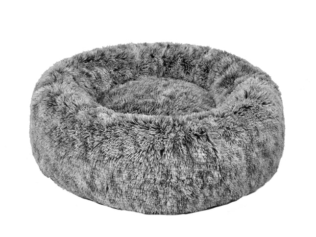 PaWz Pet Bed Cat Dog Donut Nest Calming M Charcoal Medium-1864184499739430912