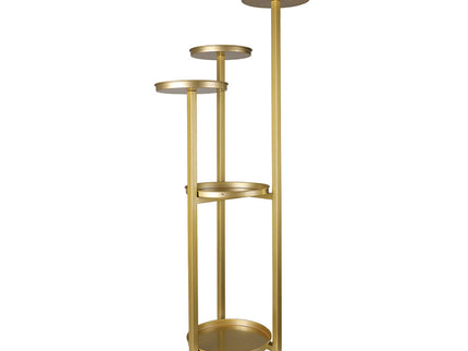 Levede Plant Stand Outdoor Indoor Flower Gold Medium-1864184713162395648