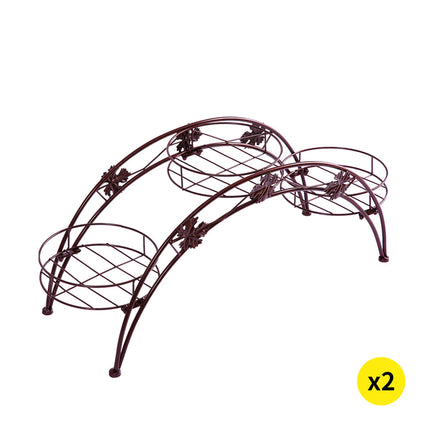 2X Plant Stand Outdoor Indoor Metal Bronze-1973193771344596992