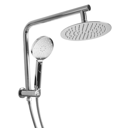 Shower Head High Pressure Set Rain Round Silver-1954802953172946944