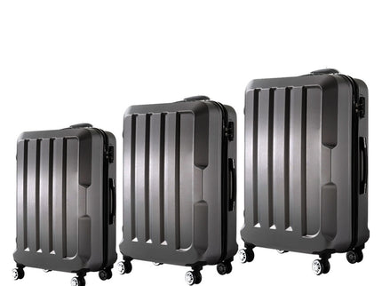 Slimbridge 20"24"28" 3PC Luggage Sets Dark Grey-1864184357745463296