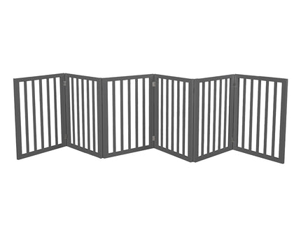PaWz Wooden Pet Gate Dog Fence Safety Grey 100 Pack-1864184510581706752