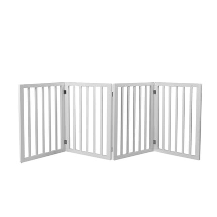 Wooden Pet Gate Dog Fence Retractable White 600x 3MM-1973193643191832576