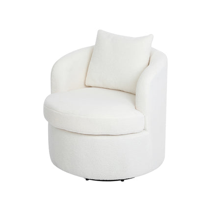 Levede Fleece Swivel Chair-1954802380256186368