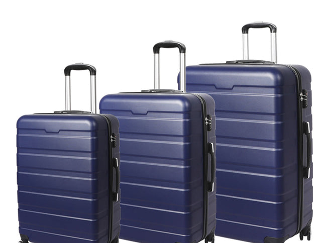 Slimbridge 3PC Luggage sets Suitcase Navy-1864184368147337216