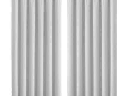 2x Blockout Curtains Panels 3 Layers Grey-1942353384485031936