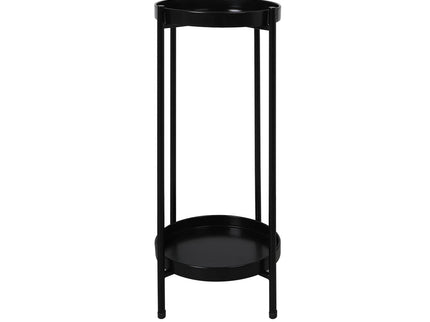 Levede 2 Tier Plant Stand Outdoor Indoor Black Large-1864184716459118592