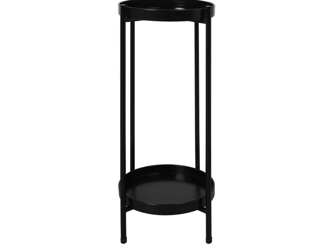 Levede 2 Tier Plant Stand Outdoor Indoor Black Large-1864184716459118592