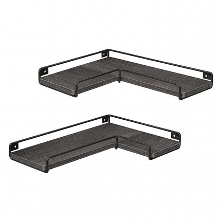 Levede Floating Shelves 2Pcs DIY Corner Wall Shelf Storage Display Rack Bedroom-2050059024489123840