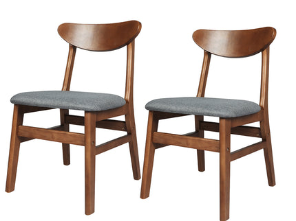 Levede 2xDining Chairs Kitchen Chair Brown 2Pack-1942353399903293440