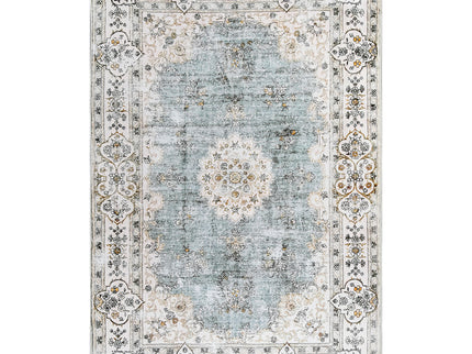 Marlow Floor Rug Short Pile Washable Vintage Carpet Soft Plush Non Slip 80x120-1910112211251105792