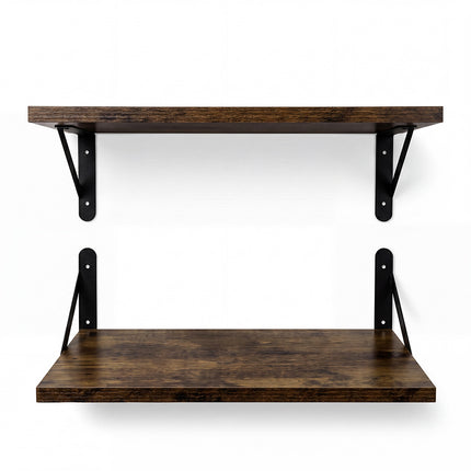 Levede Floating Shelves 2Pcs Deep Wall Mounted Rustic Storage Book Shelf Bedroom-2061251868004323328