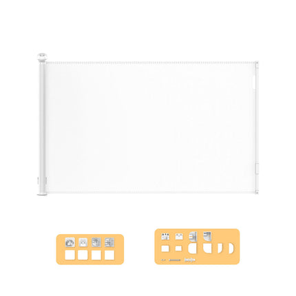 BoPeep Retractable Baby Safety Gates 300cm White 300 cm-1973193926768726016