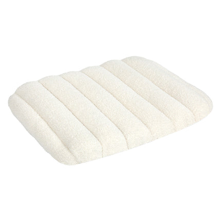 Pawz S Size Orthopedic Dog Bed with Sherpa Plush Removable Cover in White-2018816662094090240