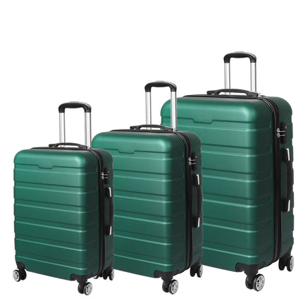 Slimbridge 3PC Luggage sets Suitcase Green-1973193942669332480