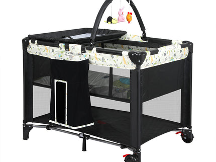 BoPeep Baby Cot Bed Crib Portable Bassinet Black-1910113153782517760