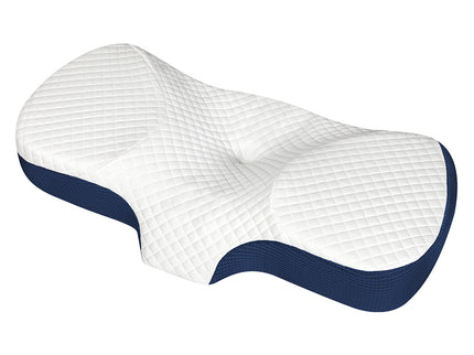 Dreamz Memory Foam Pillow Pillowcase Supprt Blue Rebound-1910149779757862912