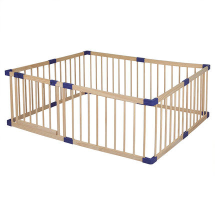 BoPeep Kids Playpen Wooden Baby Safety Large-1973193917704835072