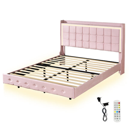 Levede Double Floating Bed Frame-1973193466422890496