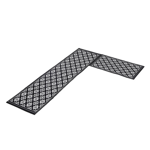 Marlow 2x Kitchen Mat Floor Rugs Area 45x180cm-1864183553177292800