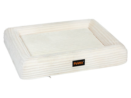 Pawz L Size Orthopedic Dog Bed with Corduroy Removable Cover Waterproof Washable Beige-1954802488922214400