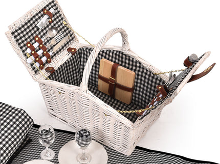 2 Person Picnic Basket Baskets Set Outdoor-1864183149186125824