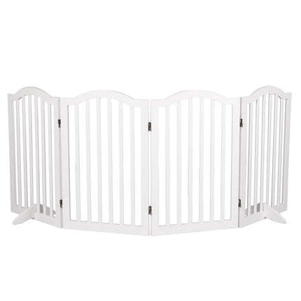 PaWz Wooden Pet Gate Dog Fence Safety White-1973193663785865216