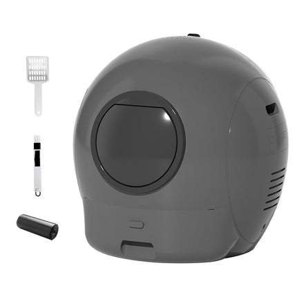 Pawz Automatic Cat Litter Box Large Self-Cleaning Grey-1954802478398705664