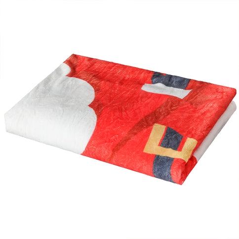 Santaco Throw Blanket Xmas Double Sided Red Queen-1864184745307541504