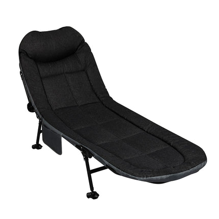 Levede Folding Camping Bed Camp Cots Black-1954802423742730240