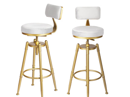 Levede 1x Bar Stools Kitchen Stool Chair White-1864183228617854976
