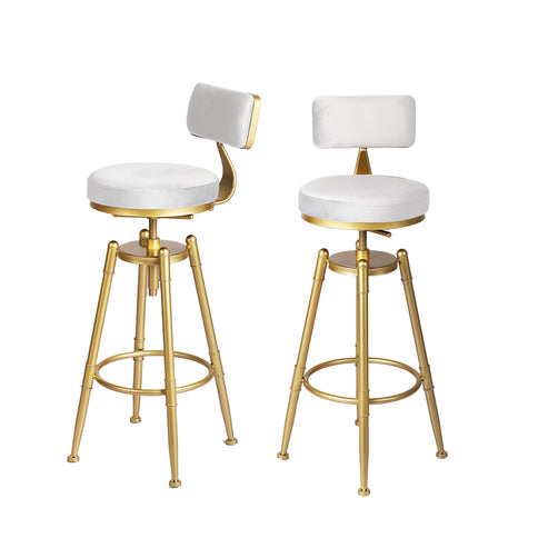 Levede 1x Bar Stools Kitchen Stool Chair White-1864183228617854976