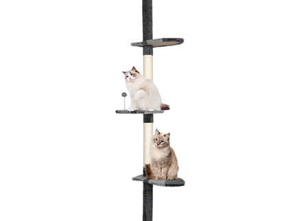 PaWz Cat Scratching Post Tree Condo Grey-1864184526352289792