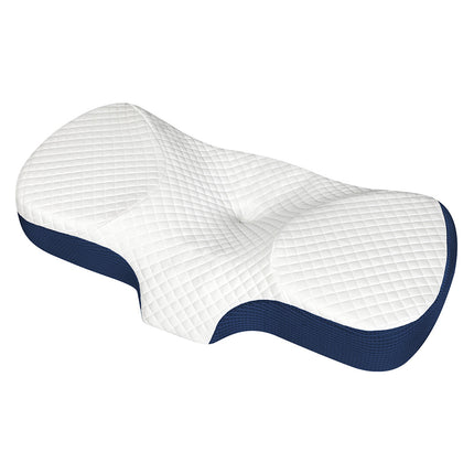 Dreamz Memory Foam Pillow Pillowcase Supprt Blue Rebound-1963748909998280704