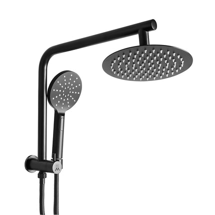 Shower Head High Pressure Set Rain Round Black-1975420484585656320