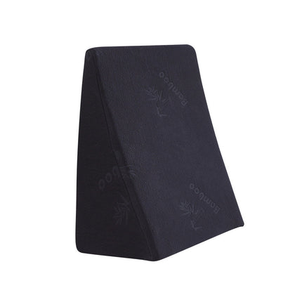 2x Cool Gel Memory Foam Bed Wedge Pillow Black 25x2-1973193851468386304