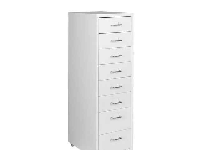 Levede Office Cabinet 8 Drawer Drawers White-1917016720338456576